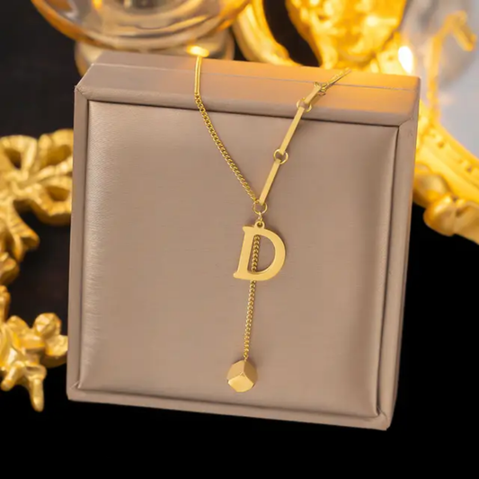 Angeline fashion store  Jewelry set Women Stainless Steel 18k Gold Pearl Shell Zircon Clover Butterfly Heart Pendant Necklace Rings Earrings Chains Bracelet Set