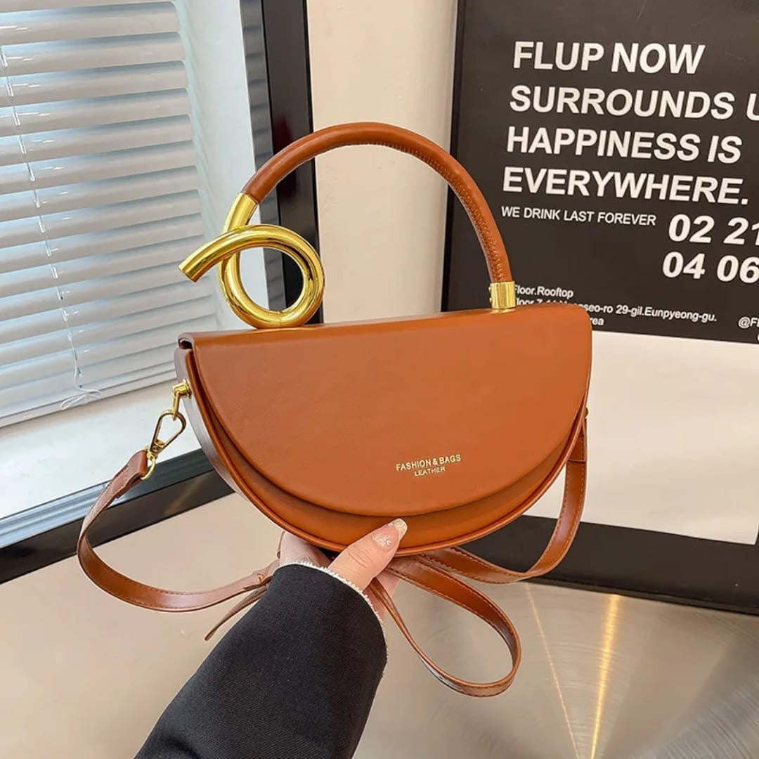 women's fashionable solid color handbag casual versatile crossbody bag for daily commuting party date shopping high-end commuter