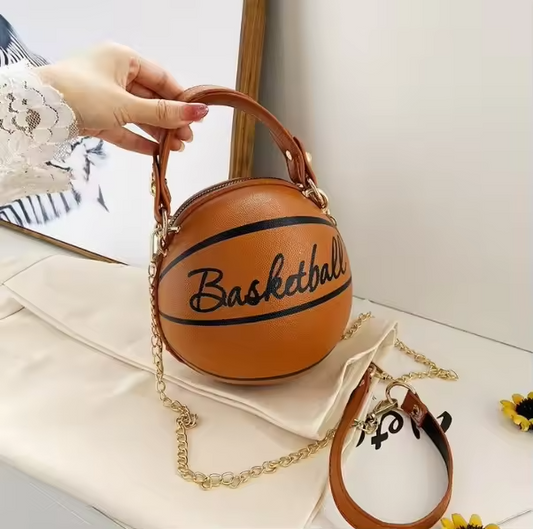 Personalized Round Ball Bag for Women 2025 Autumn and Winter New Chain Shoulder Messenger Basketball Bag Handheld Football Bag