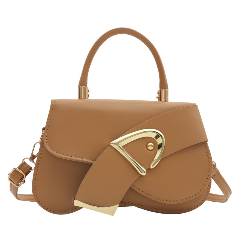 2024 Hot Selling Fashionable Small PU Shoulder Diagonal Straddle Handbag Ladies' Vintage Dress Style Crossbody Messenger Bag
