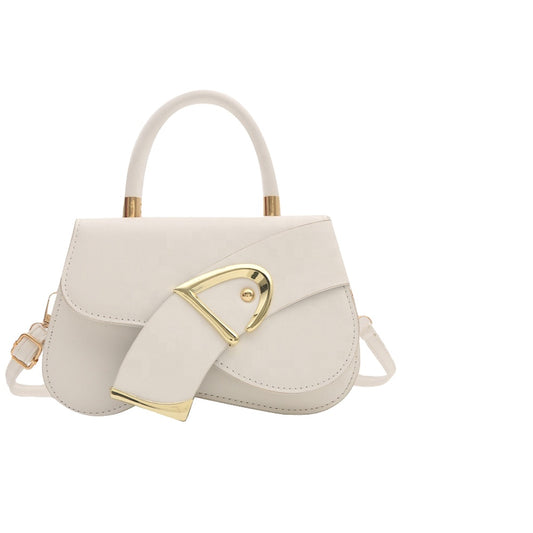 2024 Hot Selling Fashionable Small PU Shoulder Diagonal Straddle Handbag Ladies' Vintage Dress Style Crossbody Messenger Bag
