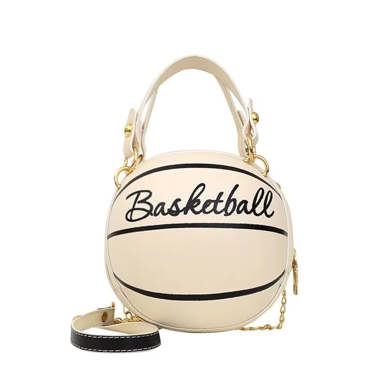 Personalized Round Ball Bag for Women 2025 Autumn and Winter New Chain Shoulder Messenger Basketball Bag Handheld Football Bag