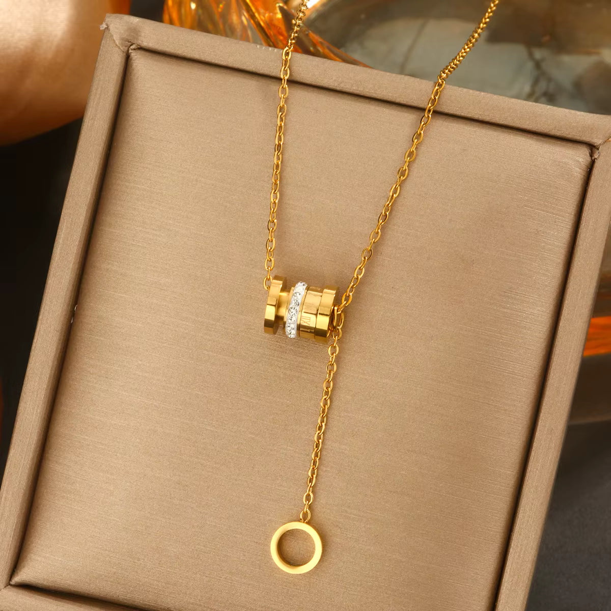 Hot Stainless Steel 18K Gold Pearl Shell Zircon Clover Heart Butterfly Letter Pendant Necklace Women Flower Bow Chain Necklace