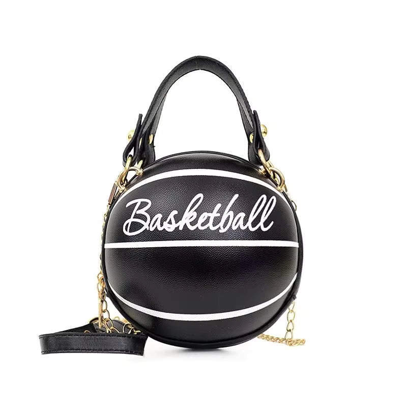 Personalized Round Ball Bag for Women 2025 Autumn and Winter New Chain Shoulder Messenger Basketball Bag Handheld Football Bag