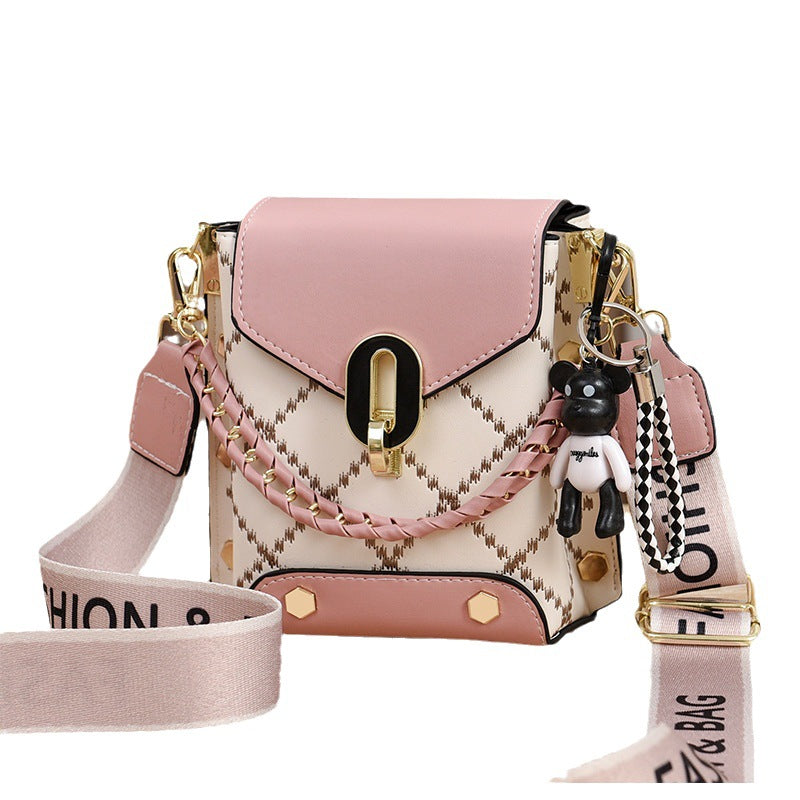 Womens Leather Shoulder Bag Satchel Wallet with Removable Strap Fashionable