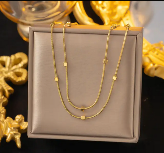 Jewelry set Women Stainless Steel 18k Gold Pearl Shell Zircon Clover Butterfly Heart Pendant Necklace Rings Earrings Chains Bracelet Set