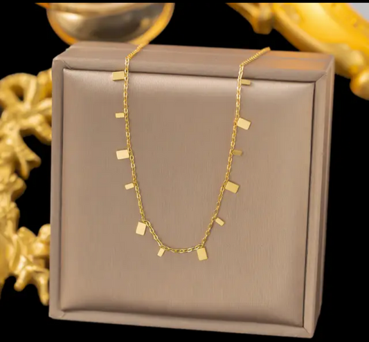 Jewelry set Women Stainless Steel 18k Gold Pearl Shell Zircon Clover Butterfly Heart Pendant Necklace Rings Earrings Chains Bracelet Set