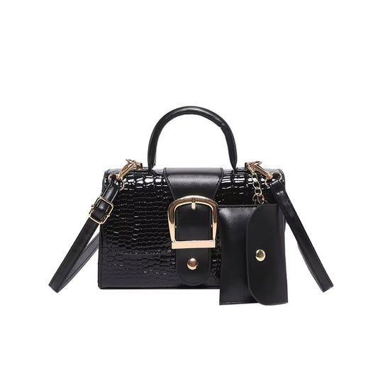 PU Pocket Bag Women 2025 Winter New Women's Shoulder Bag with a Small Purse