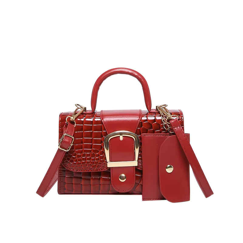 PU Pocket Bag Women 2025 Winter New Women's Shoulder Bag with a Small Purse