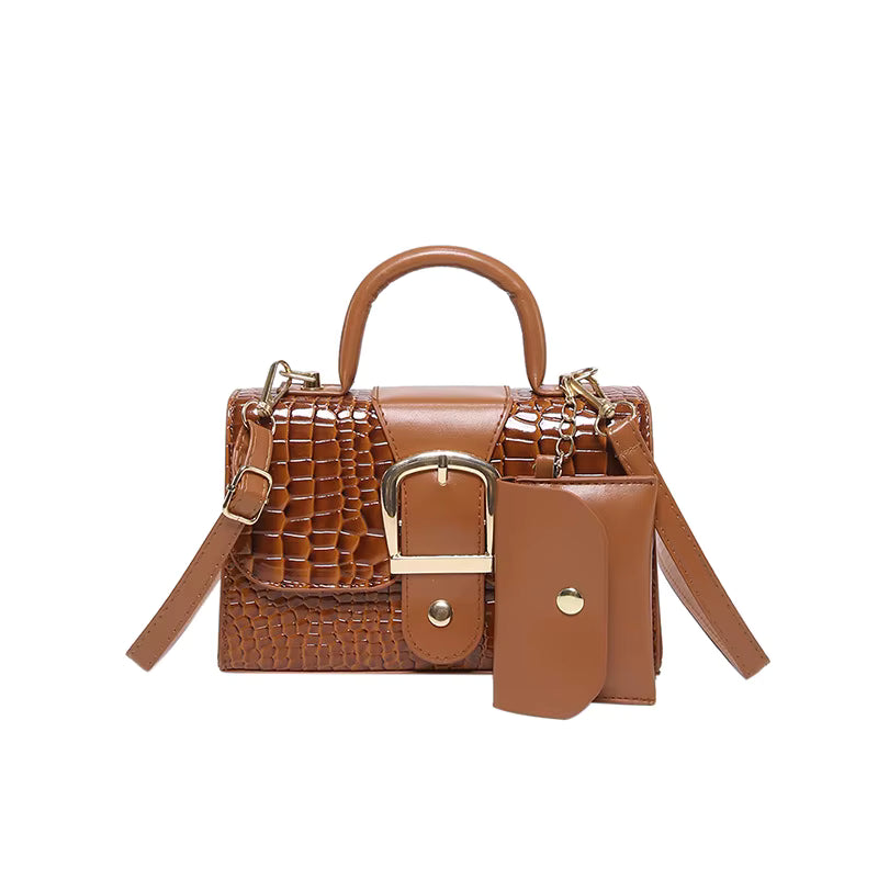 PU Pocket Bag Women 2025 Winter New Women's Shoulder Bag with a Small Purse