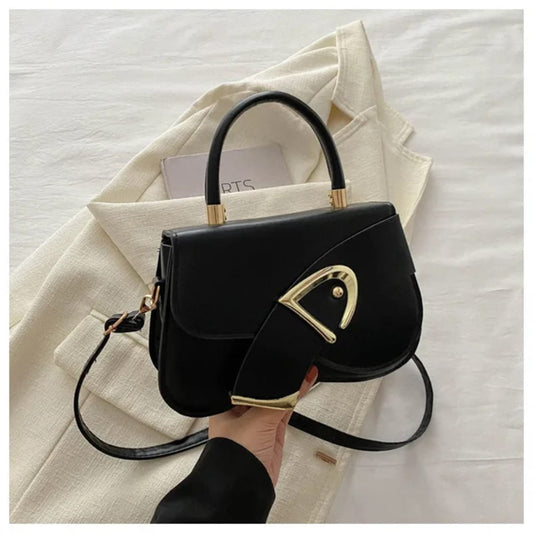 2024 Hot Selling Fashionable Small PU Shoulder Diagonal Straddle Handbag Ladies' Vintage Dress Style Crossbody Messenger Bag