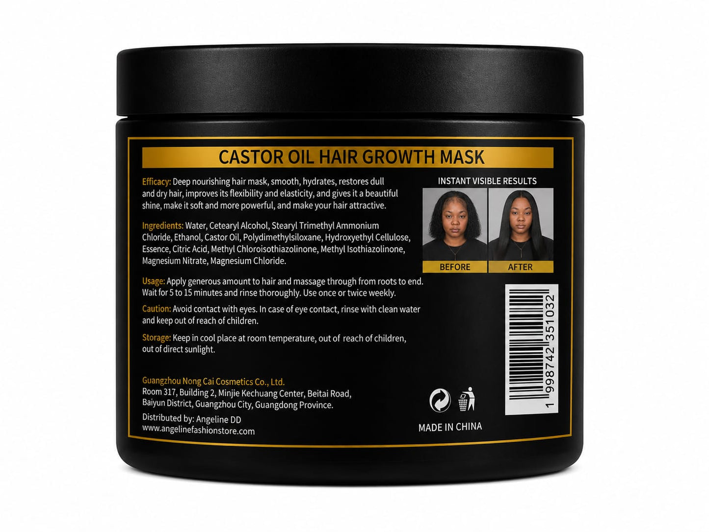 Castor Oil Hair Growth Mask