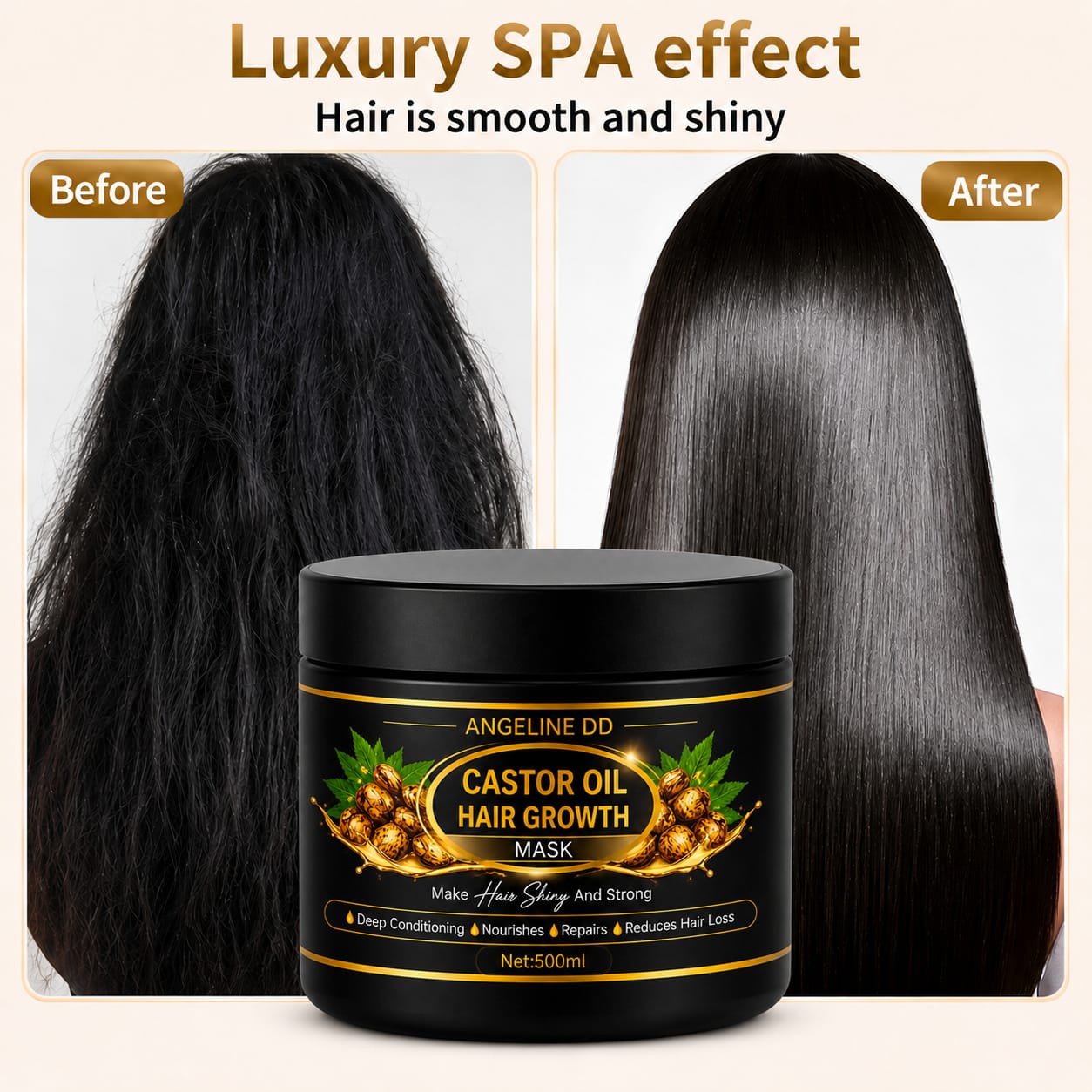 Castor Oil Hair Growth Mask